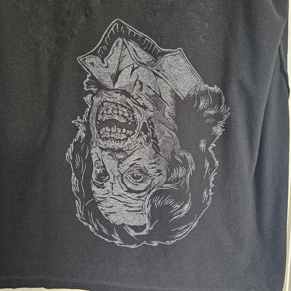 Chive Tees Rib Cage "C" For Heart Skeleton Black Tee Shirt XL - Picture 8 of 8